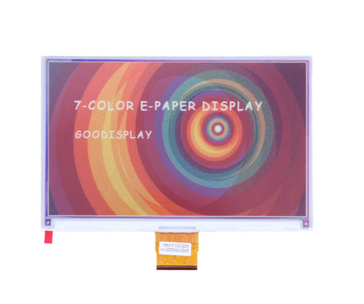7.3" Seven-Color ePaper Display with 800x480 Pixels