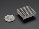 Small 1.2\" 8x8 Ultra Bright Yellow-Orange LED Matrix