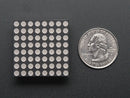Small 1.2\" 8x8 Ultra Bright Yellow-Orange LED Matrix