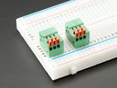 Configurable Spring Terminal Blocks - 3 Pin 0.1\" Pitch R/A - x 5