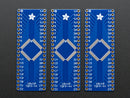 SMT Breakout PCB for 44-QFN or 44-TQFP - 3 Pack!