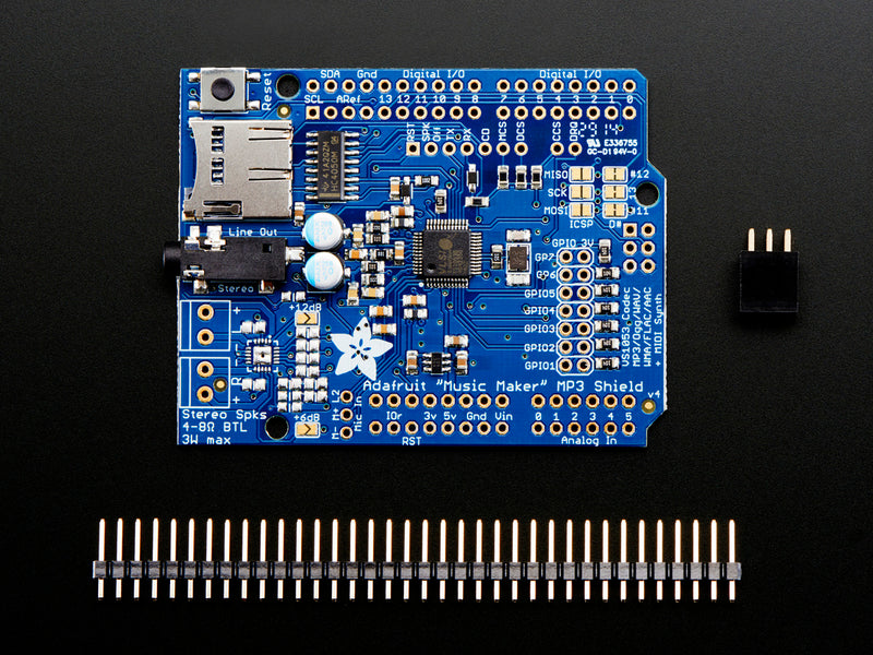 Adafruit \"Music Maker\" MP3 Shield for Arduino (MP3/Ogg/WAV...)