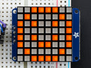 Small 1.2\" 8x8 Ultra Bright Square Amber LED Matrix + Backpack