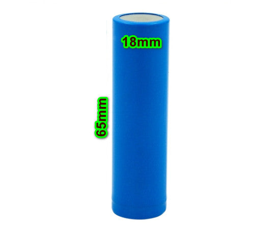 Polymer Lithium Ion Battery (LiPo) 18650 flat top 3.7v 2500mAh