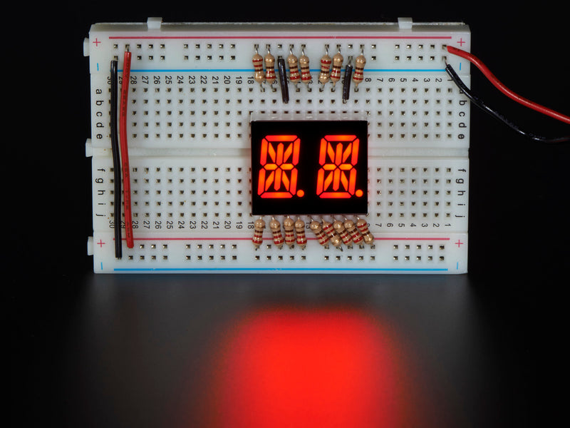 Dual Alphanumeric Display - Red 0.54\" Digit Height - Pack of 2