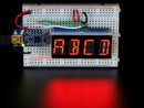 Quad Alphanumeric Display - Red 0.54\" Digits w/ I2C Backpack