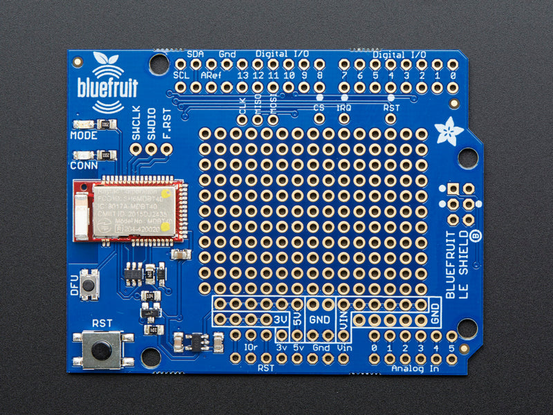 Adafruit Bluefruit LE Shield - Bluetooth LE for Arduino