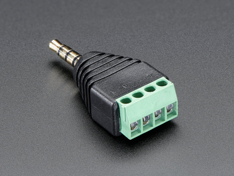 3.5mm (1/8\") 4-Pole (TRRS) Audio Plug Terminal Block