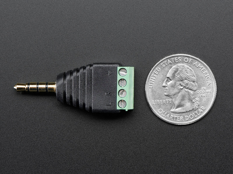 3.5mm (1/8\") 4-Pole (TRRS) Audio Plug Terminal Block