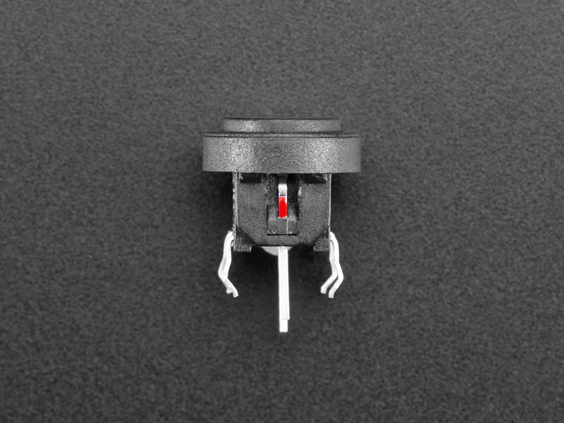 Mini Illuminated Momentary Pushbutton - Red Power Symbol