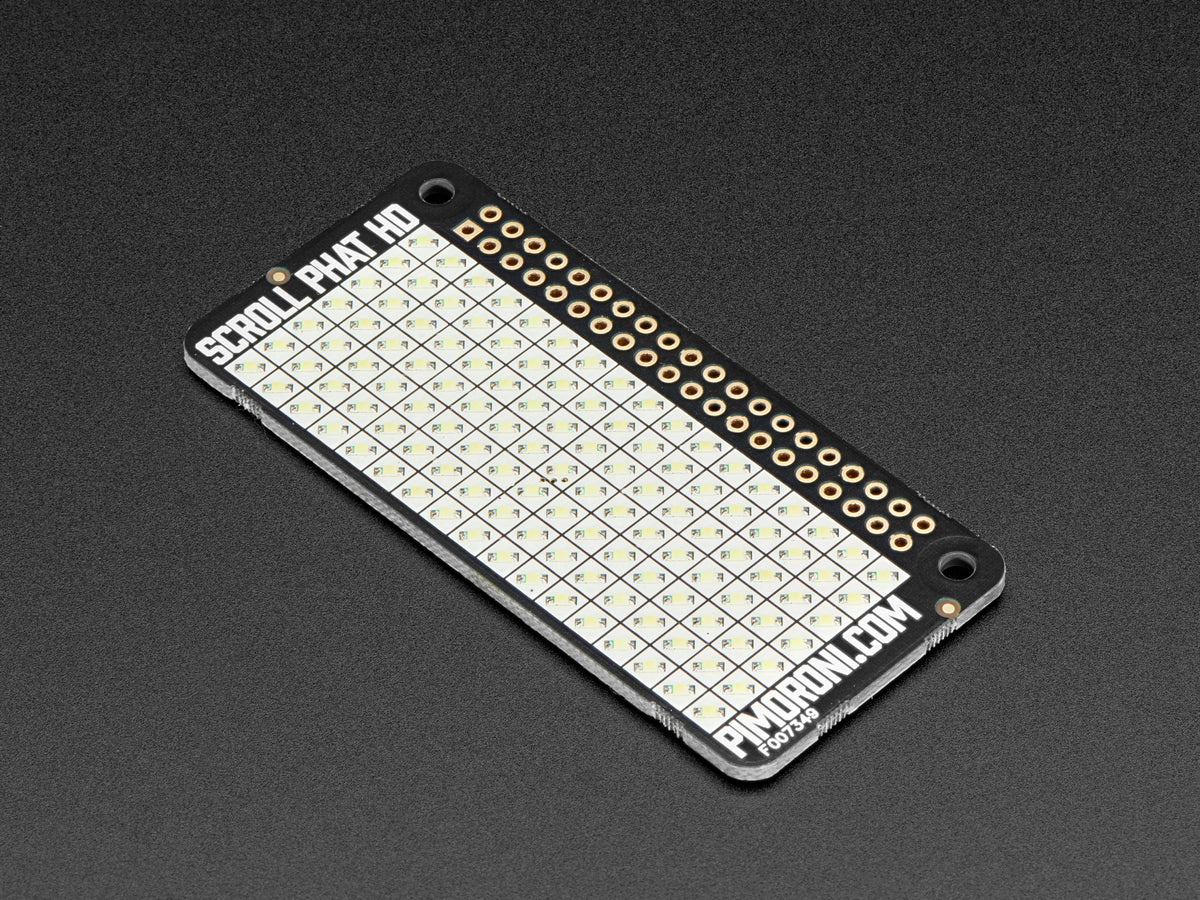 Adafruit CharliePlex LED Matrix Bonnet - 8x16 Cool White LEDs
