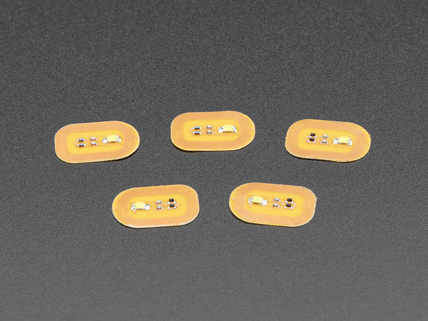 RFID/NFC Nail Stickers - 5 Pack with White LEDs