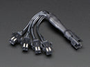 In-line wire 1-to-4 splitter