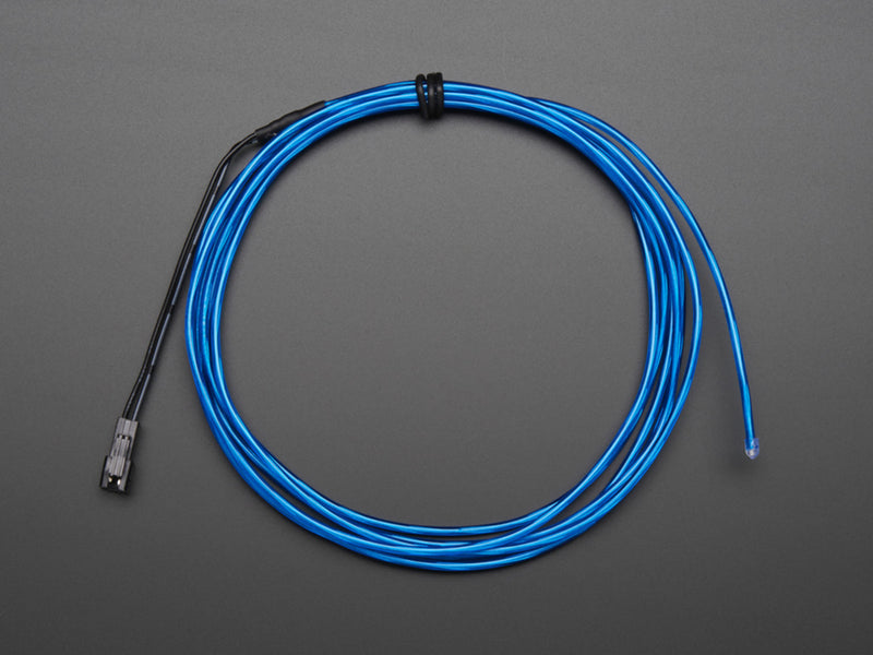 High Brightness Blue Electroluminescent (EL) Wire - 2.5 meters