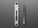 Thin Right Angle Ratchet Wrench Set with 9 Bits