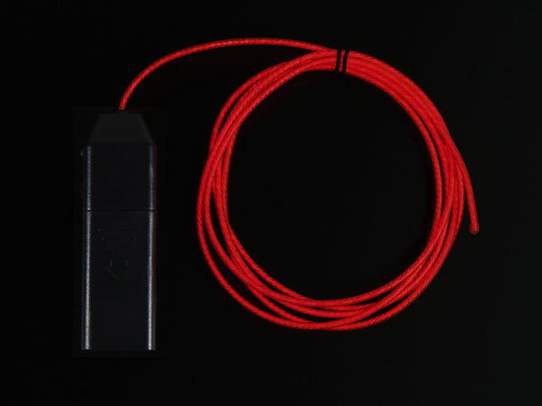 EL Flowing Effect Wire with Inverter - Pink 2.0 meter (6.5 ft)