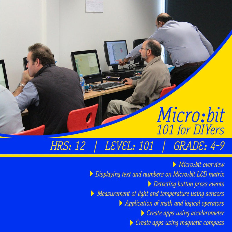 Micro:bit online course 101 for DIYers (e-course) - Buy - Pakronics®- STEM Educational kit supplier Australia- coding - robotics