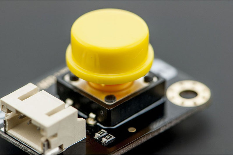 Gravity:Digital Push Button (Yellow) - Buy - Pakronics®- STEM Educational kit supplier Australia- coding - robotics
