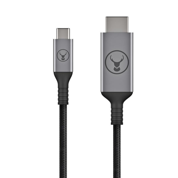 Bonelk USB-C to HDMI Long Life Cable (Black/Space Grey) - 2.5 m - Buy - Pakronics®- STEM Educational kit supplier Australia- coding - robotics
