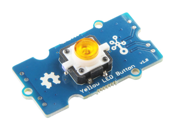 Grove - Yellow LED Button - Buy - Pakronics®- STEM Educational kit supplier Australia- coding - robotics