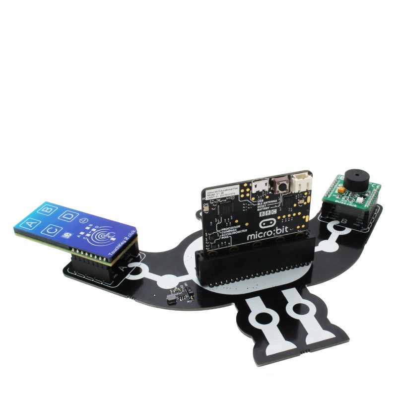 Mikroe Click Shields micro:bit click adapter in position