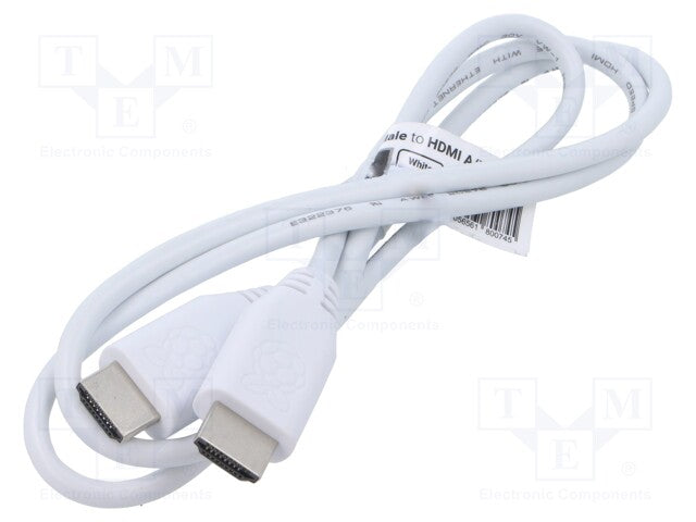 Raspberry Pi® Standard HDMI to Standard HDMI Cable 1M White