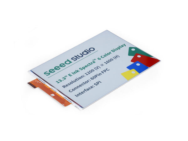 13.3\" spectra™ 6 E-Ink / ePaper Display with 1200x1600 Pixels, SPI interface, Support XIAO/Arduino