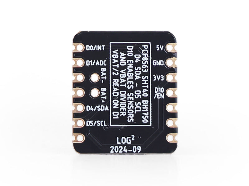 XIAO Logger HAT - A tiny temperature, humidity and light add-on module for XIAO with RTC and battery voltage monitoring