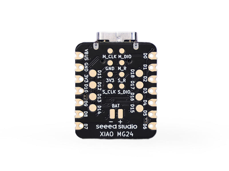 XIAO MG24 Sense - Silicon Labs EFR32MG24, Matter® Native over Thread® /BLE 5.3, Arduino® Compatible, 1.95μA Ultra-Low-Power, On-Board IMU/Micphone/Antenna, 19 GPIOs