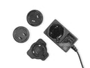 AC/DC Power Adapter 12V 2A  5-in-1 （UK/US/EU/AU/KR Interchangeable Plugs）