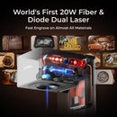 xTool F1 Ultra 20W Fiber & Diode Dual Laser Engraver