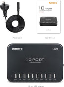 10 Port USB Desktop Charger 24A/120W