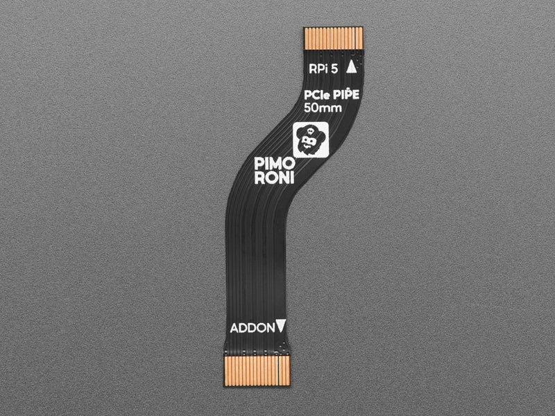 PCIe Flex Cable for NVMe Base and Raspberry Pi 5 – PCIe Pipe