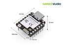 Seeed Studio XIAO MG24 Sense (Pre-Soldered) - Silicon Labs EFR32MG24, Matter® Native over Thread/BLE 5.3, Arduino Compatible, 1.95μA Ultra-Low-Power, On-Board IMU/Micphone/Antenna, 19 GPIOs