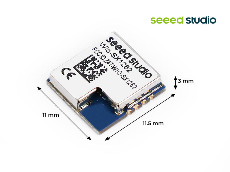 Wio-SX1262 Wireless Module without IPEX (Tape Reel), SX1262 embedded, supports LoRa&LoRaWAN on EU868 & US915