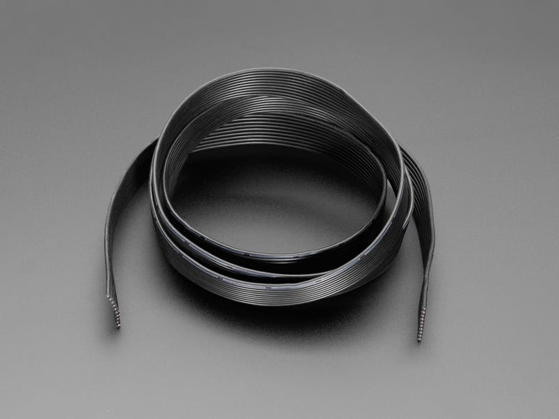 Silicone Cover Stranded-Core Ribbon Cable - 10 Wires - 26 AWG