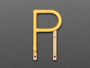 Alphabet LED Filament - Warm White Letter "P"