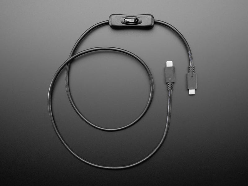 USB Type C Sync Data Cable with On-Off Switch - 1 meter long