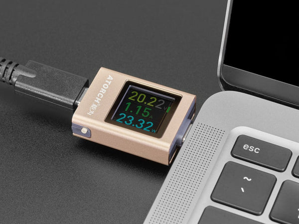 USB C Power Monitor / Analyzer with Color TFT Graphing Display