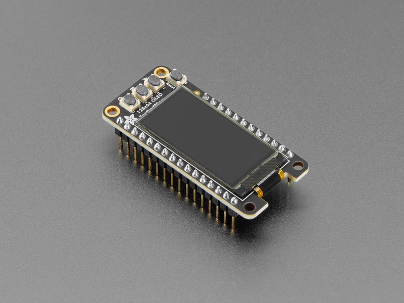 Assembled Adafruit FeatherWing OLED - 128x64 OLED Add-on