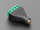 2.5mm (3/32") 4-Pole (TRRS) Audio Jack Terminal Block