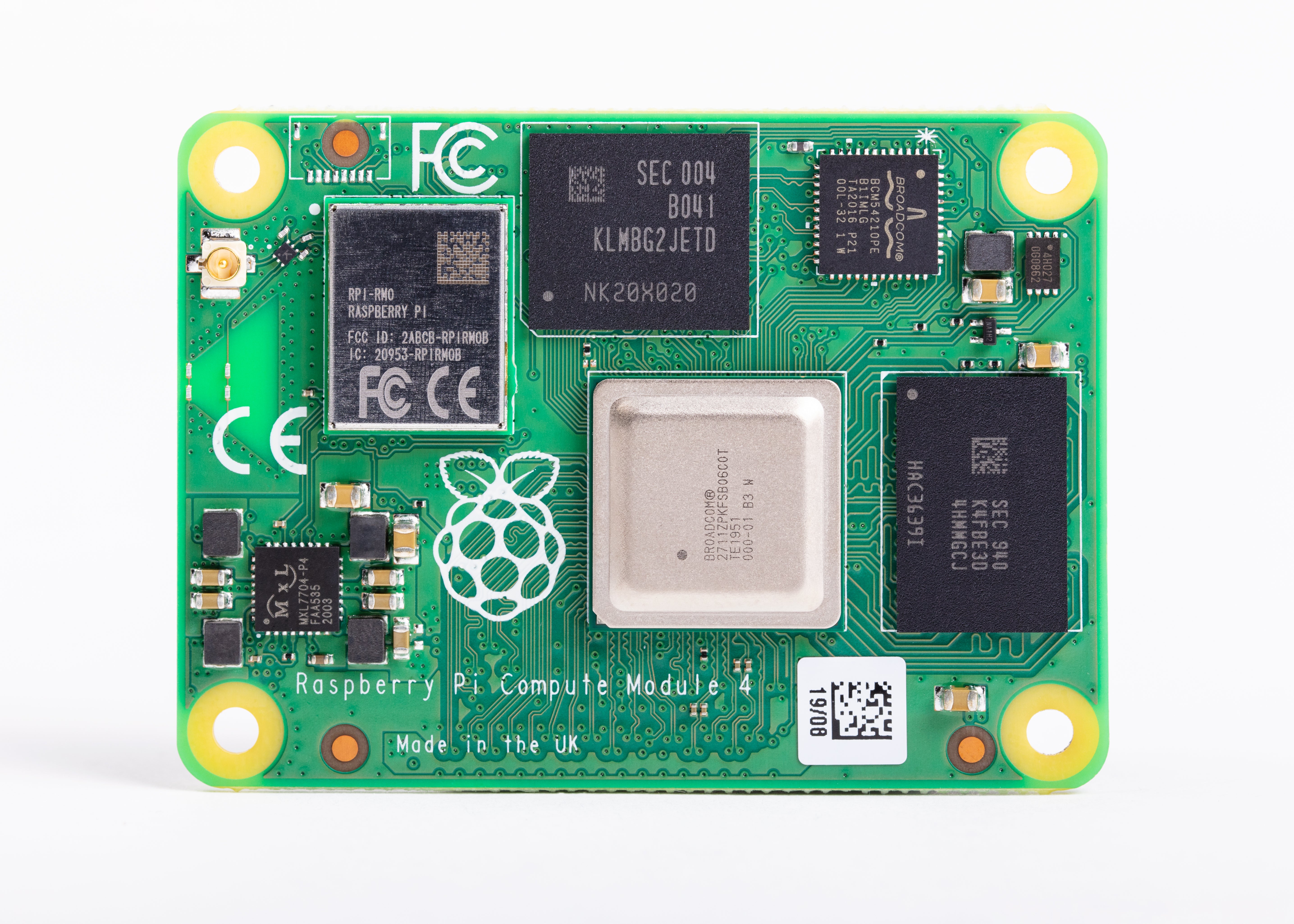 Buy Raspberry Pi® Compute Module 4 Rev5 4GB RAM - CM4104000 RPI-SC0671 ...