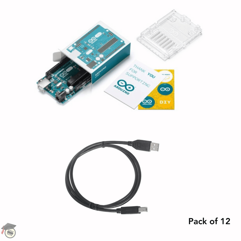 Class set of Arduino Uno R3 pack (12 Pcs)