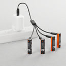 Cygnett AA USB-C Rechargeable Li-ion Battery 4Pk (Black)