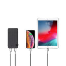 Cygnett ChargeUp Explorer 8000mAh (8K) Power Bank w/Detachable Solar Panels  & LED Torch (Black)
