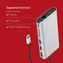 Shintaro USB-C Travel Display Multi Hub with USB-C to HDMI/VGA, 2 USB 3.0, USB-C PD3.0 and Gigabit Ethernet Connectivity