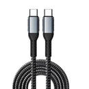 Shintaro USB-C Charge Cable 1m, Aluminium head, braid, support Max 20V5A, 100W charging, Emark IC, 480Mbps data.