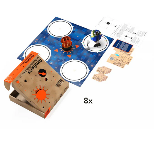 Ozobot STEAM Kits: OzoGoes to the Sun, Earth & Moon (8 Pack)