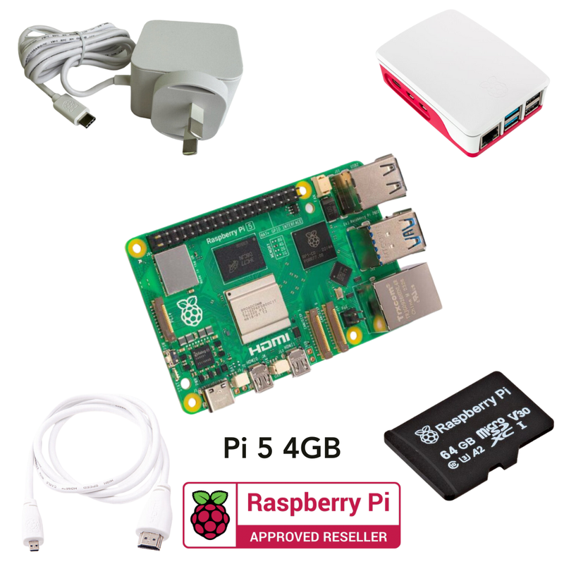 Buy Raspberry Pi 5 4GB Starter Kit - White | Buy In Australia