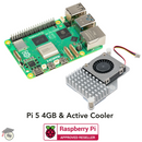 Pakronics® Raspberry Pi® 5 4GB with Active Cooler